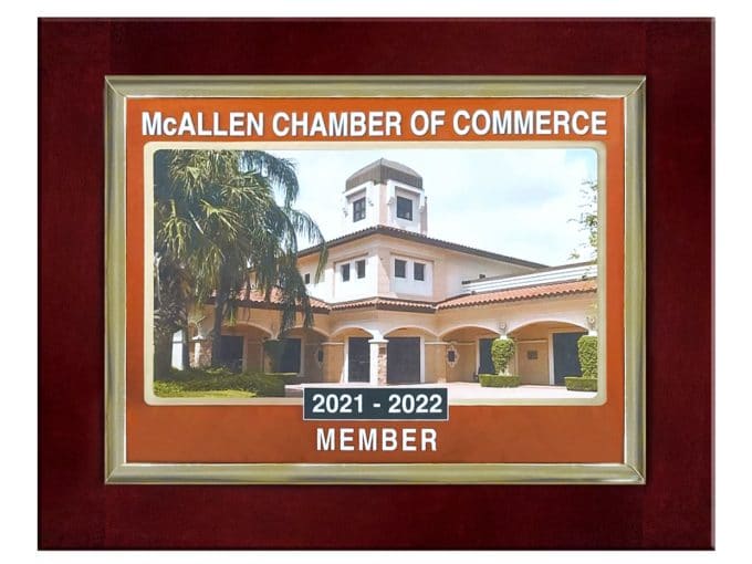 ingenes-mcallen-camara-de-comercio-de-mcallen-texas-placa-de-miembro-2021-2022